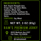 Chile Verde Beef Jerky – Roasted Green Chile & Tomatillo