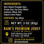 Lemon Pepper Beef Jerky – Bright Citrus & Black Pepper