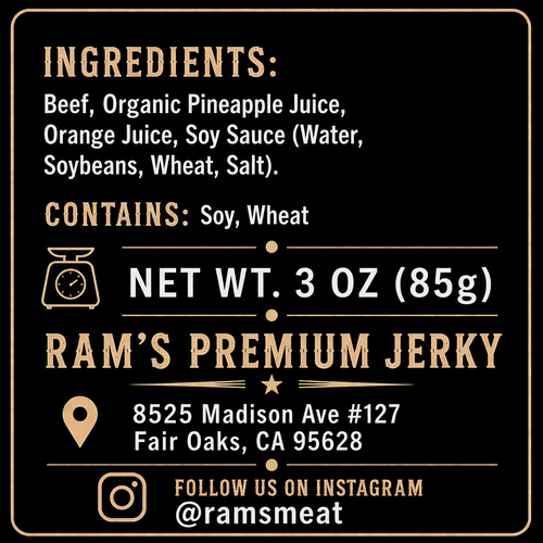 Original Beef Jerky – Clean Ingredients, Bold Flavor