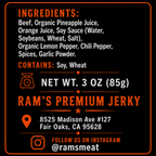 Sweet & Spicy Beef Jerky – Thin Cut, High Protein