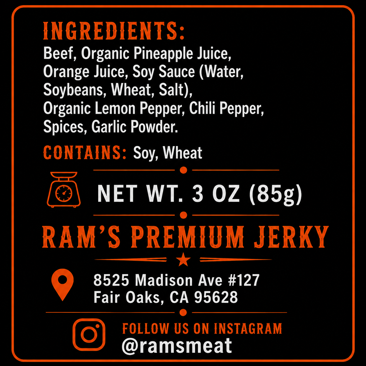 Sweet & Spicy Beef Jerky – Thin Cut, High Protein